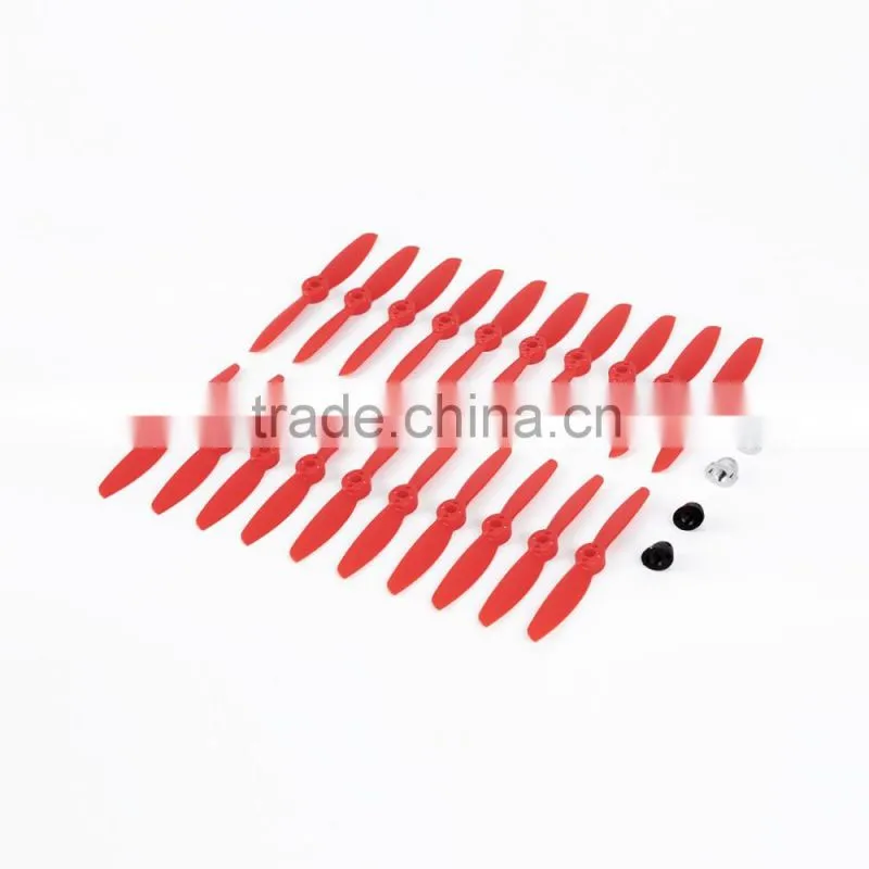 10 pairs 4045 Red Plastic Propellers with Self-locking Head