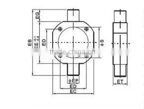 Low price pneumatic cylinder accessory series TC type