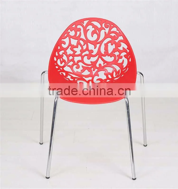 New Product Cheap Hotel Dinning Wedding PP Plastic Hollow Metal Price Steel Banquet Chair