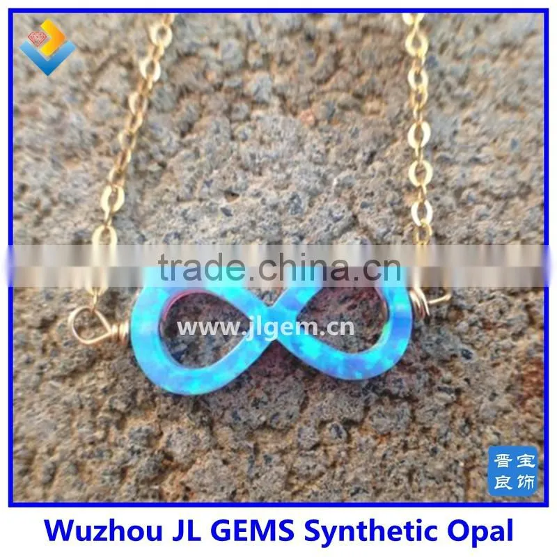 925 Sterling Silver blue infinity8 charm wholesale infinity 8 opal pendant infinity 8 opal charm
