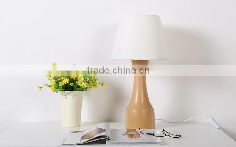 LED Wood table lamp LED Wood table Light JK-879-14 wooden base for table lamps holder
