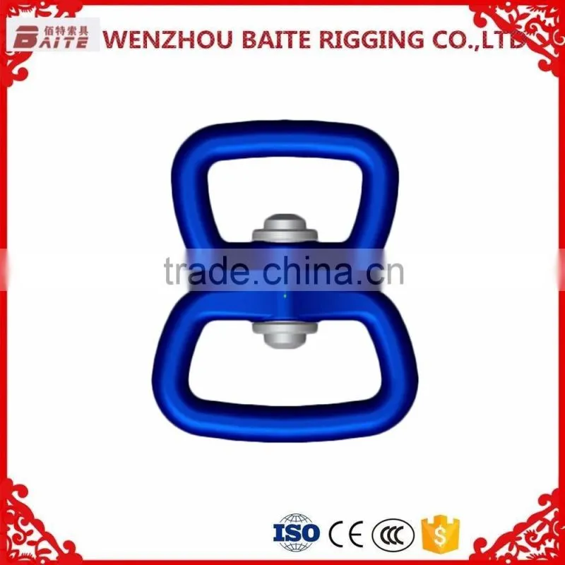China Supplier stainless steel colorful double metal snap swivel hook,Silver Sailboat Double Round Eye