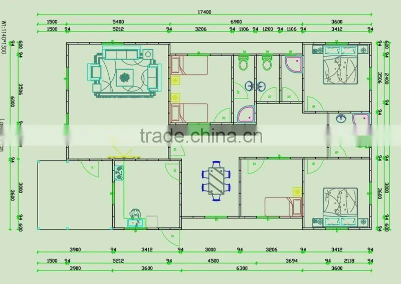 High Quality Green Prefab Cheap Modern Modular Export Tiny House