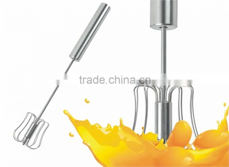 S/S 34.5*6*6 Kitchen tools egg beater/hand press egg device