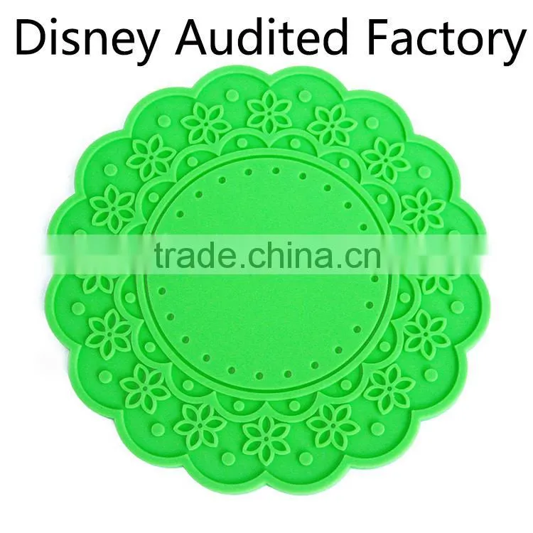 Eco-friendly atbc-pvc infuser coaster / tea cup coaster
