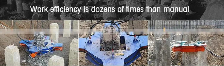 Concrete Pile Cutting Machine Pile Cutter pile breaker for square foundation piles