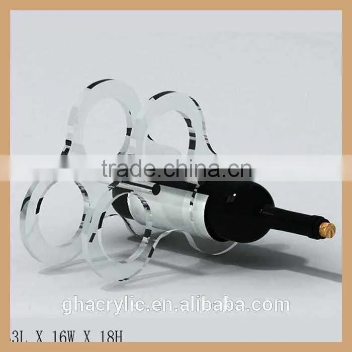 whole sale customized acrylic wine display rack for wine