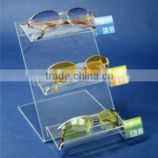 Acrylic Sunglasses Eyeglass Display Stand 4 Pair