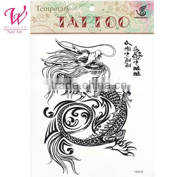 cusomized tattoo sticker Dragon fake Designs wholesale price beauty products