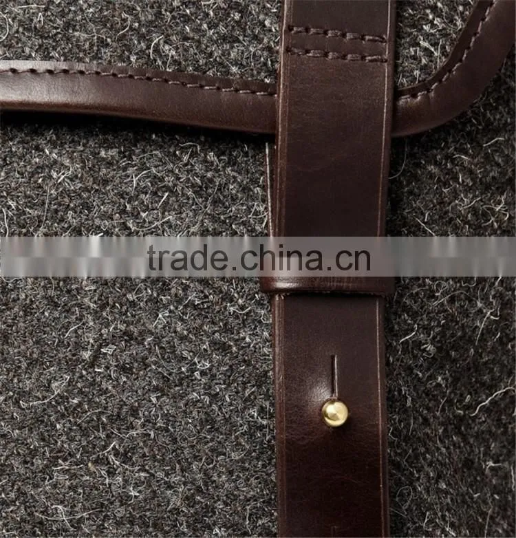 backpack canvas rucksack fashion design leather strap outdoor mens backpack