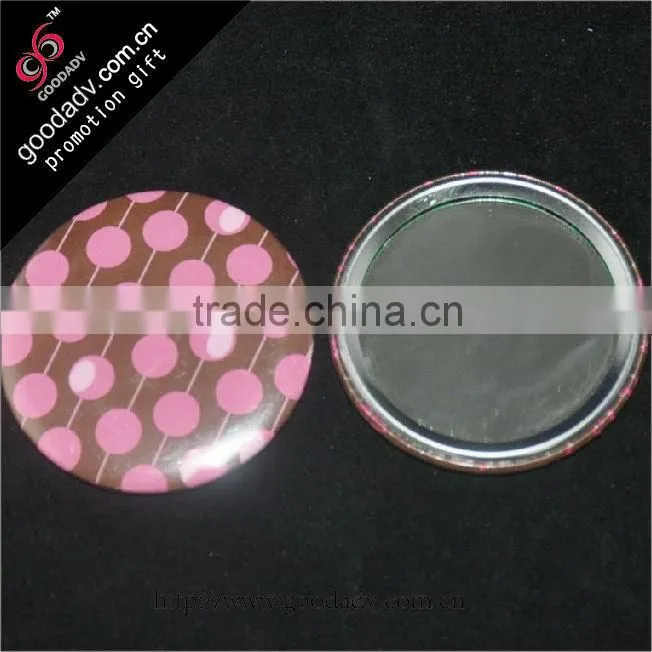 metal cover pocket mirror/tin/color priting