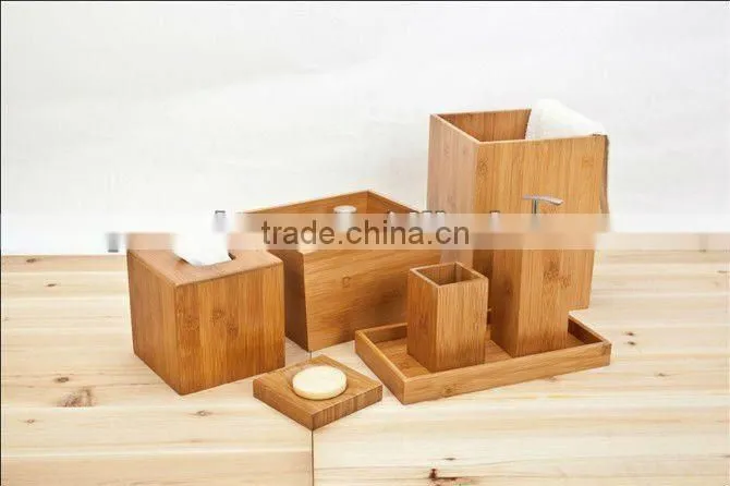 bamboo bathroom set