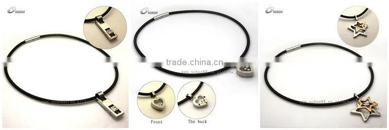 health protection silicone necklace with pendent