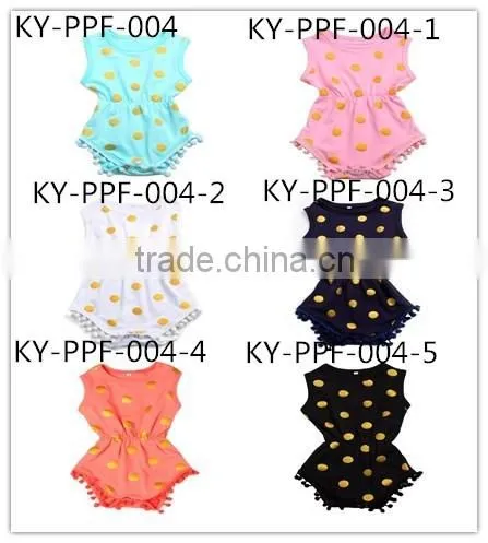 2016 Latest Wholesale Baby Clothes Soft Cotton Casual Baby Rompers For 0-24months