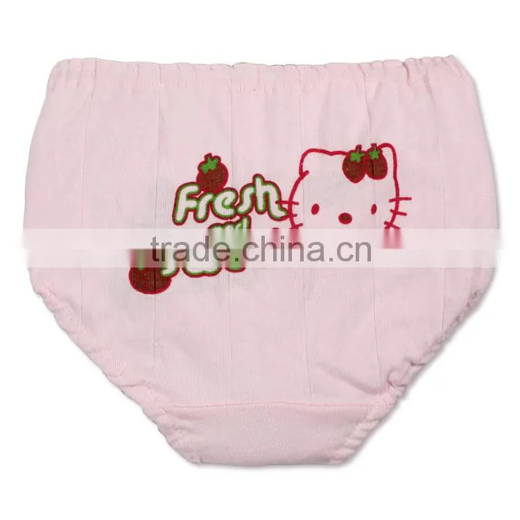 Little children girl cartoon cotton cute posh basic comfortable brief underwear