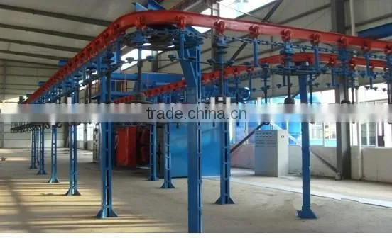 1High quality catenary stepping sand blasting machine