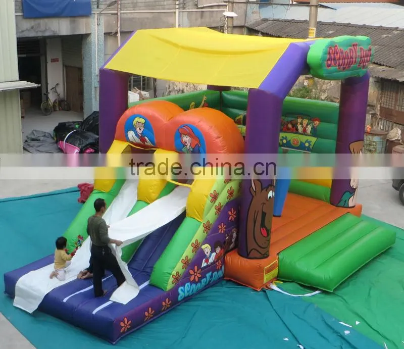 scooby doo bouncy slide combo combo, kids inflatable jumper combo