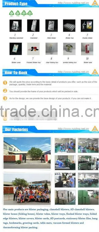 blister container electronic PVC box