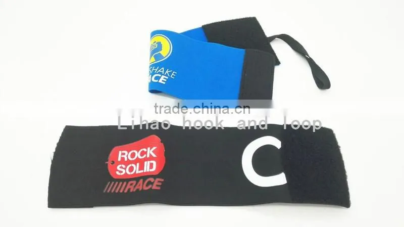 Polyester and elastic thread material soccer captain armband