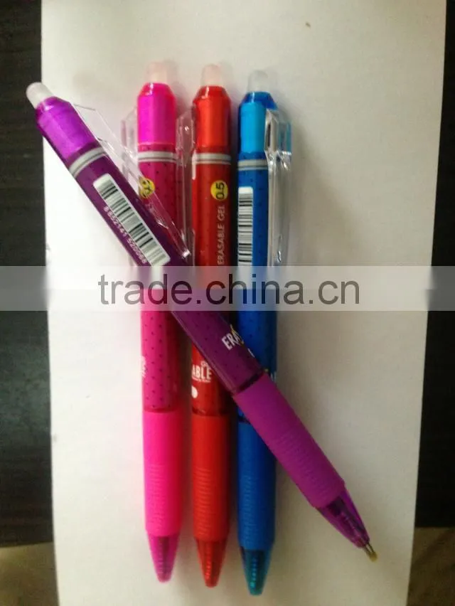 hot selling promotional disappearing erasable gel ink pen