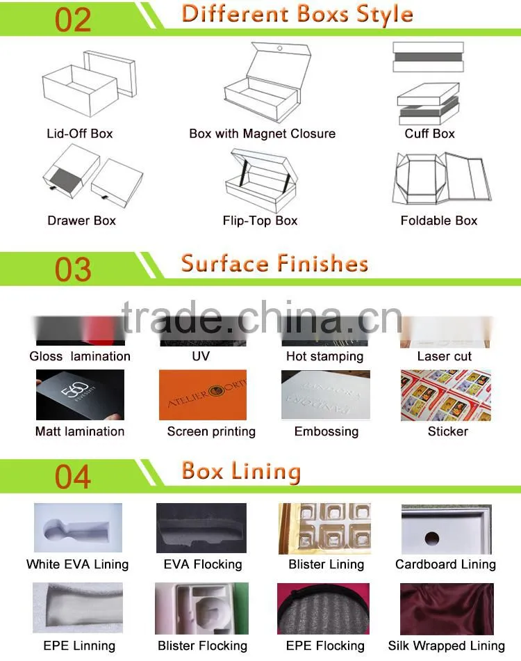 Factory Price Beautiful Handmade Folding Box Board Paper