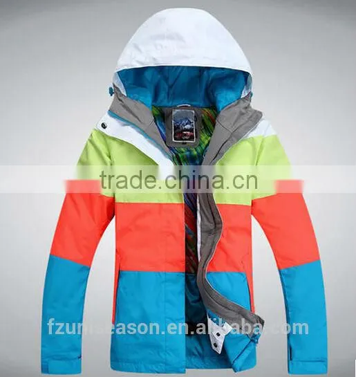 Colorful waterproof couple hoodie sport jacket