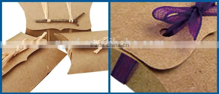 manufacturer fashion design custom kraft pillow box