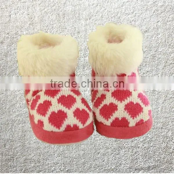 Winter thermal cotton-padded waterproof anti-slip soles slippers,home floor blue microsuede with mouse embroidery children boots
