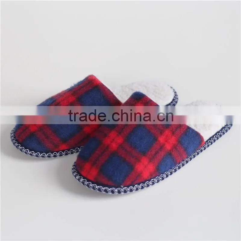 Woman and man single-faced brushed indoor slipper