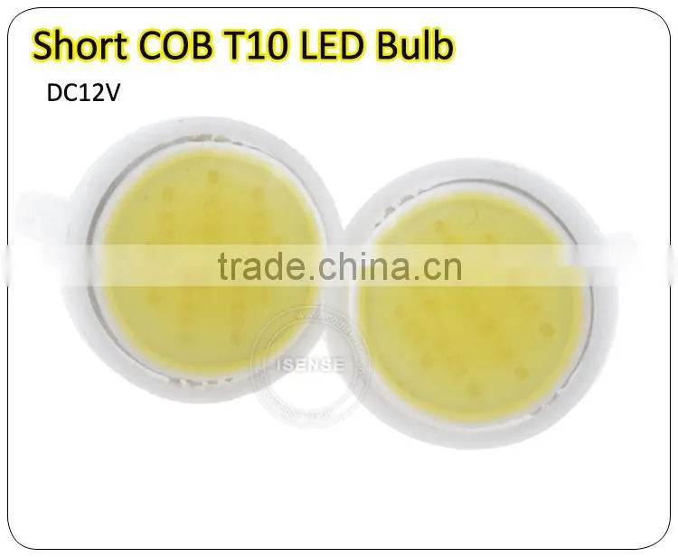 Pormotion price ! T10 COB W5W 168 194 151led t10 led light for car