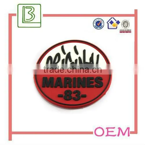Soft Oval 3D Original Marines PVC Tag