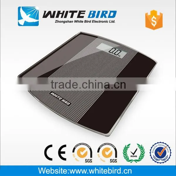 150kg/0.1kg Large size tempered glass electronic digital bathroom weighing scale