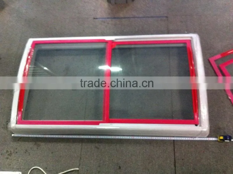 Curve Glass Door For 1094*598mm 1294*598mm CKD freezer parts freezer glass door frame (freezer &refrigerator parts)