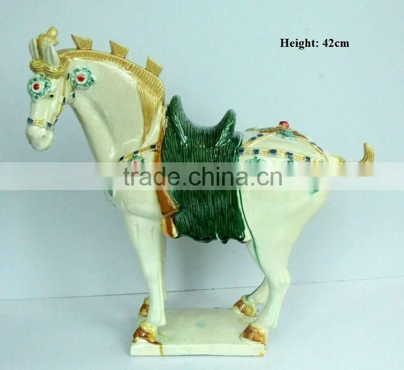 Household Tri-colored Pottery Decoration