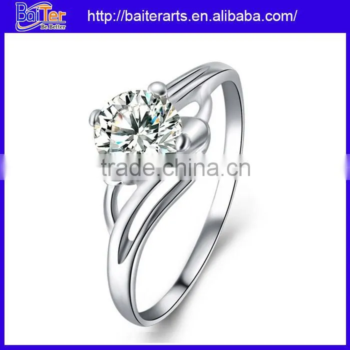 Wholesale 925 sterling silver bezel setting band ring,silver promise rings for men