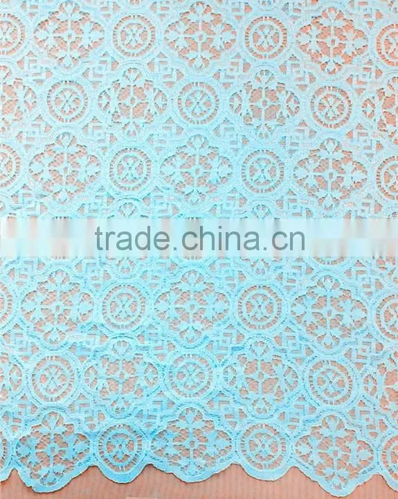 Wholesale High Quality Polyester Strand Lace Fabric T8054