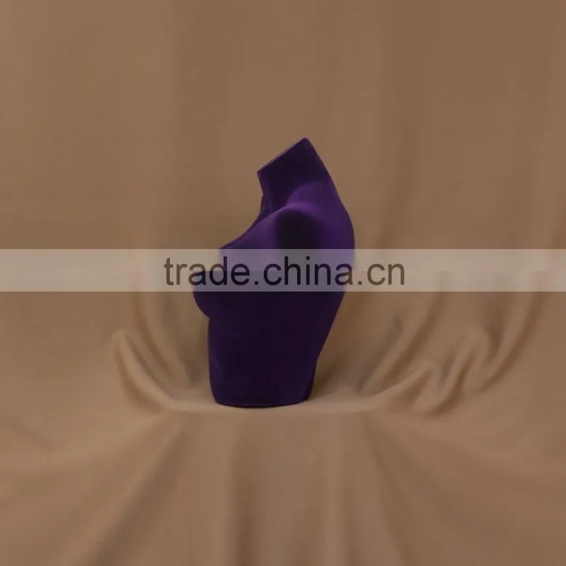 Sexy lady bust flocking senior mannequin for tailor