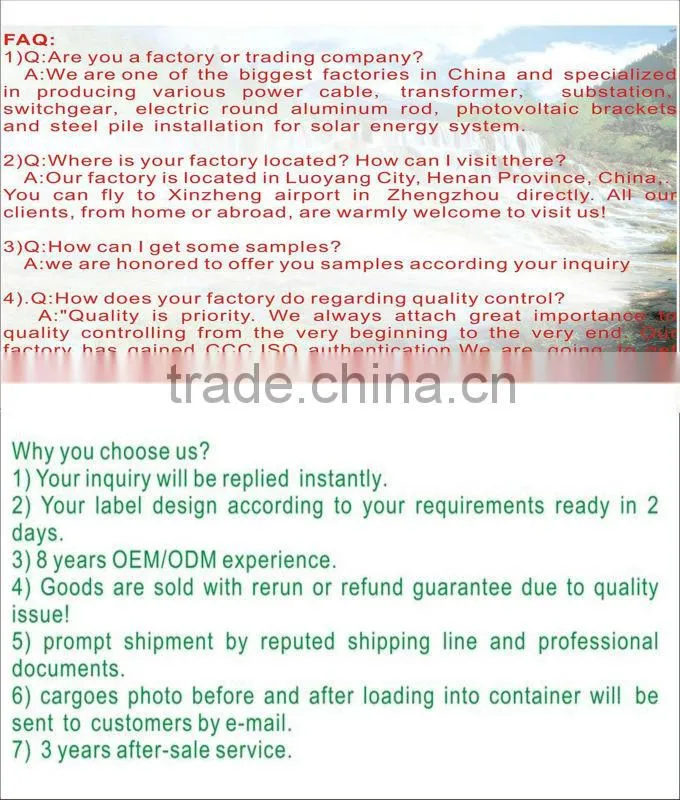 ACSR Aluminum Conductor steel reinforced bare conductor acsr