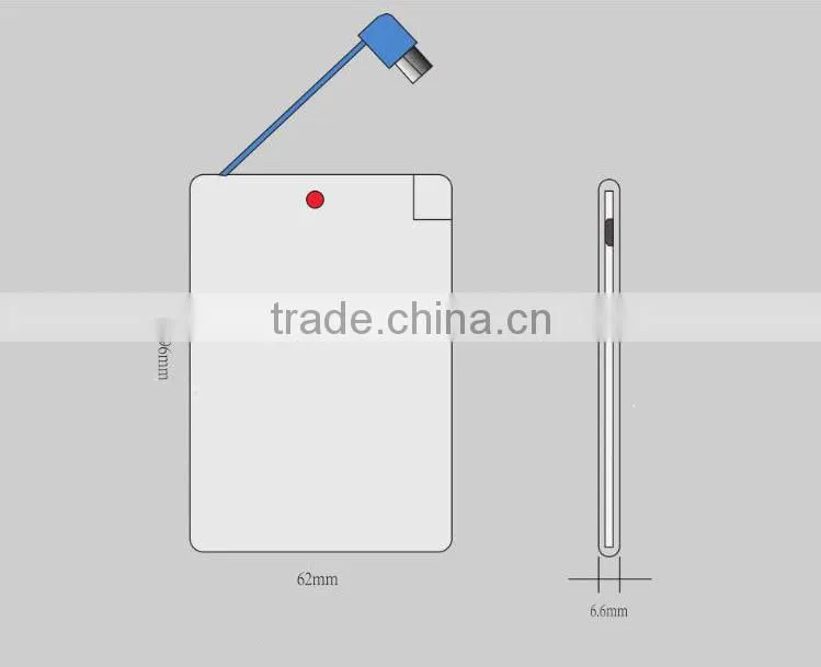 Bussiness name card Powerbank with Company Logo