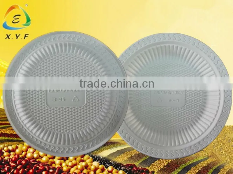 10 inch disposable biodegradable dinner plastic plate
