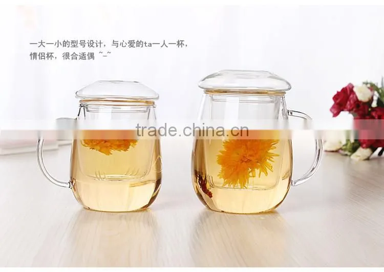 popular sale borosilicate glass tea cup and double wall glass coffee mug and double wall glass cup with mermaid shape