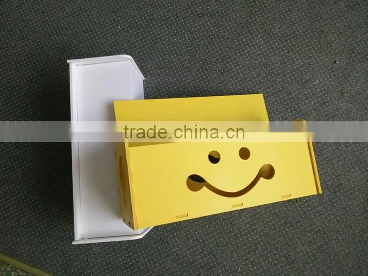 Korean Style Two Size Carved Cable Wire Storage Box Cable Storage Box Case Wire Management Socket Safety Tidy Organizer