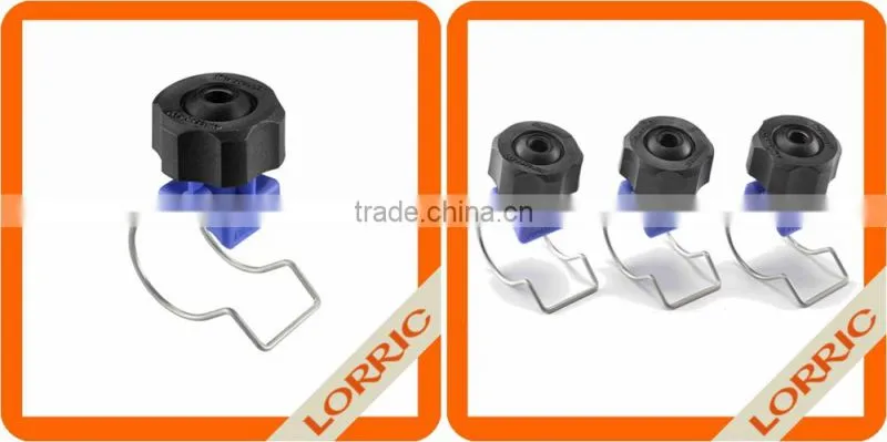 For coating machine - Plastic blind hole spray stop nozzle with pipe clamp