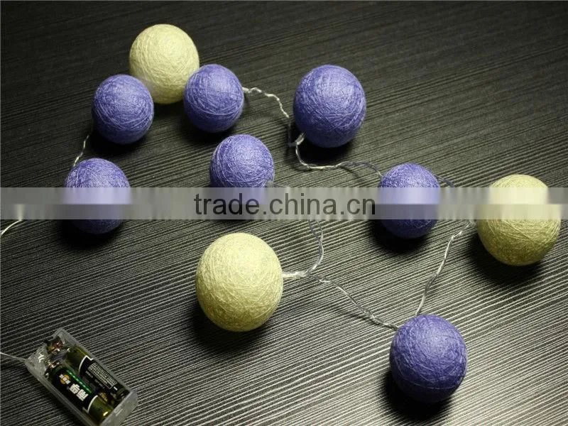Funny Mix Cotton Ball light Patio Party cotton ball String Lights