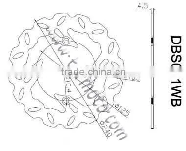 Hot sale high performance brake disc rotors for dirt bike