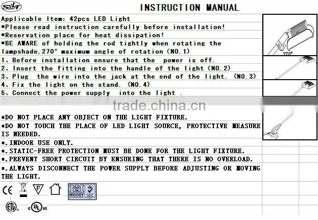 long arm light LED trade show light, LED gooseneck light, LED spotlight 1600-1800Lm 24W DC18-24V.