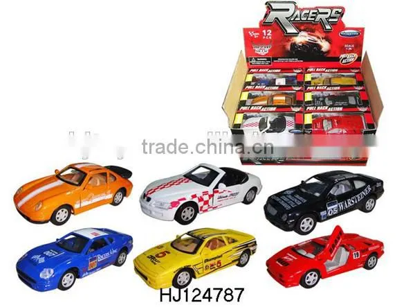 1:36 Metal Model Car Toys For Kids Gift, 2015 NEW Product Alloy Pull Back Racing Cars Toys 12pcs/box