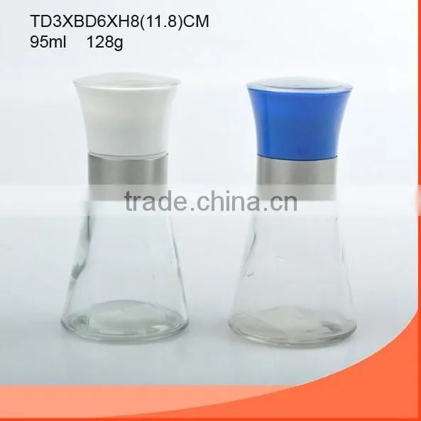 185ml glass jar with clip,silicone pad and lid