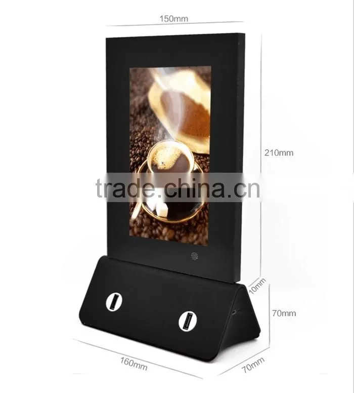 Advertising sign powerbank mobile power supply with 7inch HD screen