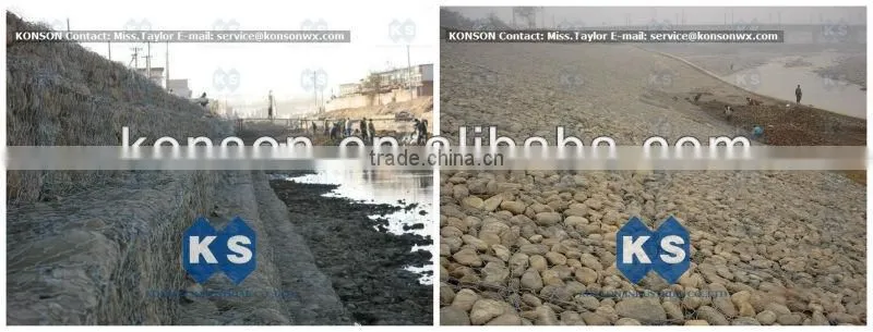 Hot Dipped Galvanized Hexagonal Gabion Basket